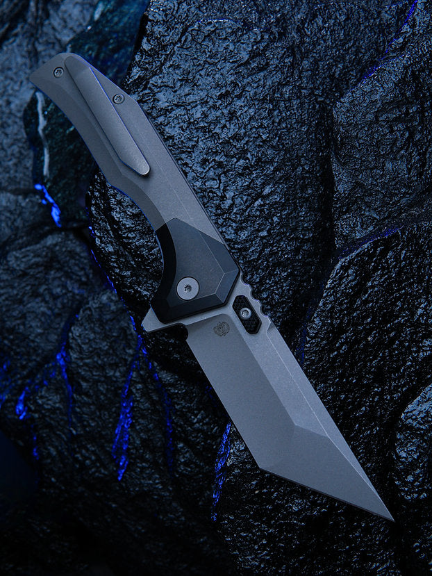 Arcane Design - STONEWASH NECRONAUT V3 - Black PVD/Stonewash Grey